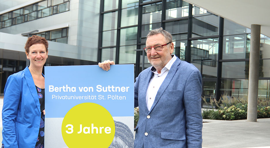 Kanzlerin Mag. Silvia Weigl und Rektor Prof. Dr. Peter Pantuček-Eisenbacher