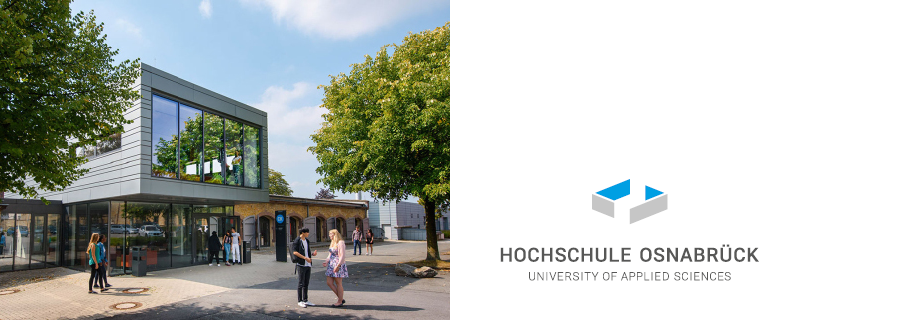 Hochschule Osnabrück, Gebäudeansicht und Logo